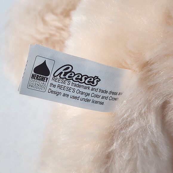 Reese’s Teddy Bear Plush Stuffed Animal 7 In Tag Attached Galerie Neck Ribbon - Picture 5 of 6